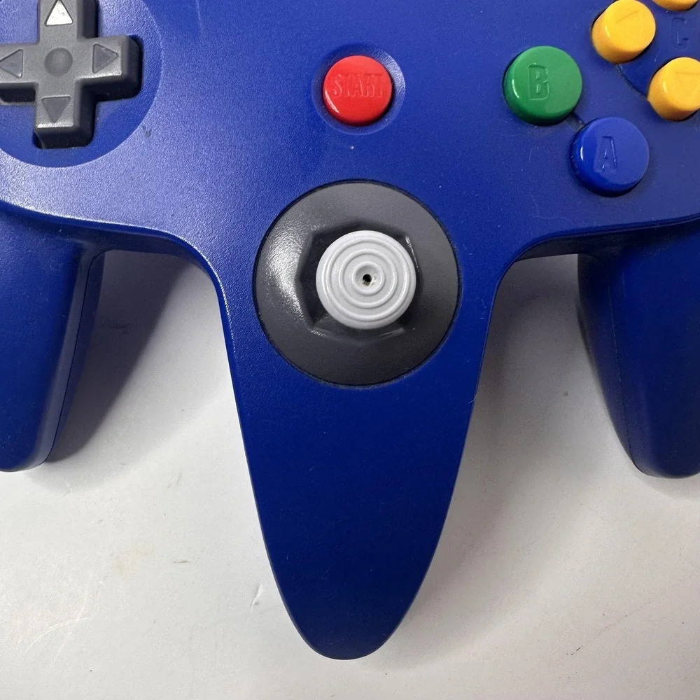 Nintendo 64 N64 Wired Controller Blue OEM Gamepad NUS-005 Original Official